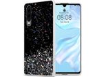 Cadorabo Cover Per Huawei P30 Cover Protettiva In Nero Custodia Per Telefono Cellulare Tpu Case Glitter Cover Glitter