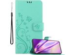 Cadorabo Cover Per Samsung Galaxy Note 20 Cover Protettiva In Turchese Cover Protettiva Cover Per Telefono Cellulare Cover Fiori Custodia Fiore