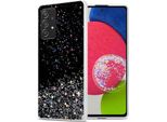 Cadorabo Cover Per Samsung Galaxy A52 (4G / 5G) / A52S Cover Protettiva In Nero Custodia Del Telefono Cellulare Custodia Tpu Custodia Glitter Cover