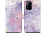 Cadorabo Custodia Protettiva Per Oppo A94 5G Case Design Viola Custodia Per Telefoni Cellulari Custodia Protettiva Custodia Magnetica Custodia Cover