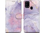Cadorabo Custodia Protettiva Per Samsung Galaxy M31 Case Design Viola Custodia Del Telefono Cellulare Custodia Protettiva Custodia Magnetica Custodia Cover