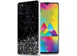 Cadorabo Cover Per Samsung Galaxy M21 / M30S Cover Protettiva In Nero Custodia Per Cellulare Tpu Custodia Glitter Cover Glitter