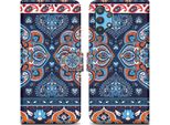 Cadorabo Custodia Protettiva Per Samsung Galaxy A32 5G Case Design Blu Custodia Del Telefono Cellulare Custodia Protettiva Custodia Magnetica Custodia Cover