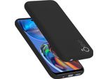 Cadorabo Custodia Protettiva Per Motorola Moto E32 4G / E32S Custodia In Nero Per Cellulare Custodia Cover Tpu Etui