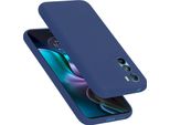 Cadorabo Custodia Protettiva Per Motorola Edge 30 Custodia In Blu Telefono Cellulare Case Cover Tpu Etui