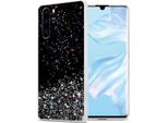 Cadorabo Cover Per Huawei P30 Pro Cover Protettiva In Nero Custodia Per Telefono Cellulare Tpu Custodia Glitter Cover Glitter