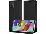 Cadorabo Custodia Per Cellulare Per Samsung Galaxy A51 5G Custodia Protettiva In Nero Cover Etui Book Case Booklet