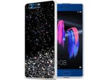 Cadorabo Custodia Per Honor 9 Custodia Protettiva In Nero Custodia Del Telefono Cellulare Custodia Tpu Custodia Glitter Cover Custodia Glitter