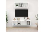 Maison Exclusive - Set Mobile Tv 2 Pz Bianco In Truciolato
