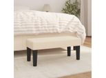 Panca The Living Store Crema 70X30X30 Cm In Tessuto