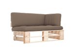 The Living Store Divano Angolare In Pallet Da Giardino Legno Di Pino Impregnato