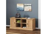 The Living Store Panca Per Scarpe Vigo 106X35X45 Cm In Legno Di Pino Massiccio
