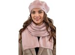 Vivisence Berretto Da Donna Elegante Cappello Invernale E Sciarpa Set Caldo Copricapo E Copricollo Per L'inverno E L'autunno Caldo Spesso, Set Invernale Per Le Donne, Eu, Rosa, Taglia Unica