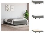 Vidaxl Letto A Molle Insacchettate Grigio Scuro 140X200 Cm Tessuto - Letti E Strutture Letto
