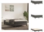 Vidaxl Letto A Molle Insacchettate Grigio Scuro 120X200 Cm In Velluto - Letti E Strutture Letto
