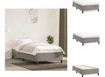 Vidaxl Struttura Letto Grigio Chiaro 90X200 Cm In Velluto - Letti E Strutture Letto