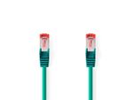 Cavo Di Rete CAT6 | Rj45 Maschio | Rj45 Maschio | S/Ftp | 2,00 M | Round | Lszh | Verde | Etichetta