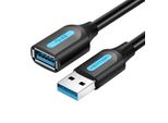 Cable Extension Usb 3.0 A Male-Female Vention Cbhbd 0.5M Black