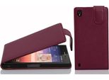 Cadorabo Custodia Protettiva Per Huawei Ascend P7 Custodia In Viola Flip Case Custodia Del Telefono Cellulare Copertura In Similcuoio