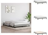 Vidaxl Struttura Letto Grigio Chiaro 140X200 Cm In Tessuto - Letti E Strutture Letto