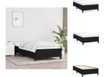Vidaxl Struttura Letto Nera 90X200 Cm In Tessuto - Letti E Strutture Letto