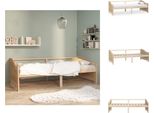 Vidaxl Letto Da Giorno A 3 Posti In Pino Massiccio 90X200 Cm - Letti E Reti