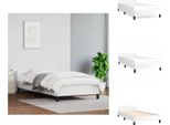 Vidaxl Struttura Letto Con Testiera Bianca 100X200 Cm In Pelle Finta - Letti E Strutture Letto