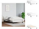 Vidaxl Struttura Letto Con Testiera Bianca 90X190 Cm In Pelle Finta - Letti E Strutture Letto