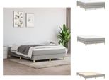 Vidaxl Letto A Molle Insacchettate Grigio Chiaro 140X190 Cm In Tessuto - Letti & Strutture Letto