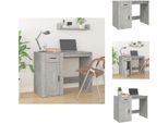 Vidaxl Scrivania Grigio Cemento 100X49X75 Cm In Legno - Scrivanie