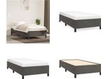 Vidaxl Struttura Letto Grigio Scuro 80X200 Cm In Velluto - Struttura Letto - Cornici Letto - Struttura Letto - Letto
