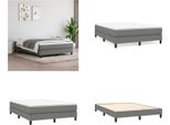 Vidaxl Letto Boxspring Grigio Scuro 140X200 Cm In Tessuto - Letto Boxspring - Boxspringbetten - Bett - SchlafzimmermöBel