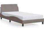 Vidaxl Struttura Letto "Dover"" Taupe 100X200 Cm In Tessuto"