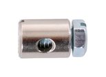 Nipplo A Vite FIX-NIPPEL Con Gambo Ø 7 Mm, Lunghezza 9 Mm. Foro Ø 2,5