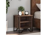 Vidaxl Comodino Marrone Effetto Rovere 40X30X40 Cm Materiale A Base Di Legno