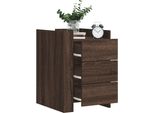 Vidaxl Comodino Look Rovere Marrone 45X50X65 Cm Materiale A Base Di Legno