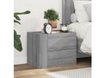 Vidaxl Comodino A Parete Grigio Sonoma 45X30X35 Cm