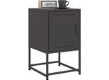 Vidaxl Comodini 2 Pezzi Nero 36X39X60,5 Cm Acciaio