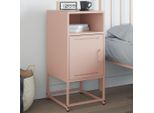 Vidaxl Comodino Rosa 36X39X78 Cm In Acciaio