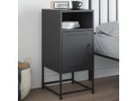 Vidaxl Comodino Antracite 36X39X78 Cm Acciaio