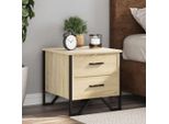 Vidaxl Comodino Rovere Sonoma 40X41X40 Cm Materiale A Base Di Legno