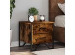 Vidaxl Comodino Rovere Fumé 40X41X40 Cm Materiale A Base Di Legno