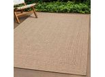 Vidaxl Tappeto Zizur Beige 160X230 Cm Effetto Juta Per Interni Ed Esterni