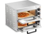 Forno Commerciale Per Pizza - 356 Mm - Forno Elettrico In Acciaio Inox Con 4 Manopole Rotanti - Ideale Per Il Settore Della Ristorazione