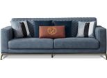 Divani Imbottiti Classici Di Design Divano Di Lusso Divano Tessile Divani Blu 3 Posti