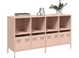 Vidaxl Credenza Rosa 135X39X73,5 Cm Acciaio Laminato A Freddo