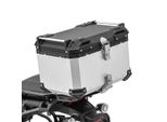 Bauletto Moto Alluminio Bagtecs XB55 Alluminio Universale 55 Litri Nero-Argento