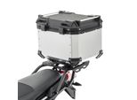 Bauletto Moto Alluminio Bagtecs XB45 Alluminio Universale 45 Litri Argento-Nero