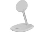 Canyon Oncharge 205, 2In1, Stazione Di Ricarica Wireless Per 2 Dispositivi Contemporaneamente, Senza Adattatore. Adattatore, Bianco