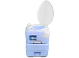 Toilette Da Campeggio Serenelife - Wc Chimico Porta Potti Da 20L Con Supporto Per Telefono Cellulare, 120 Sciacqui, Serbatoio Dell'acqua Dolce Da 12L, Spruzzatore Per La Pulizia, Toilette Da Campeggio